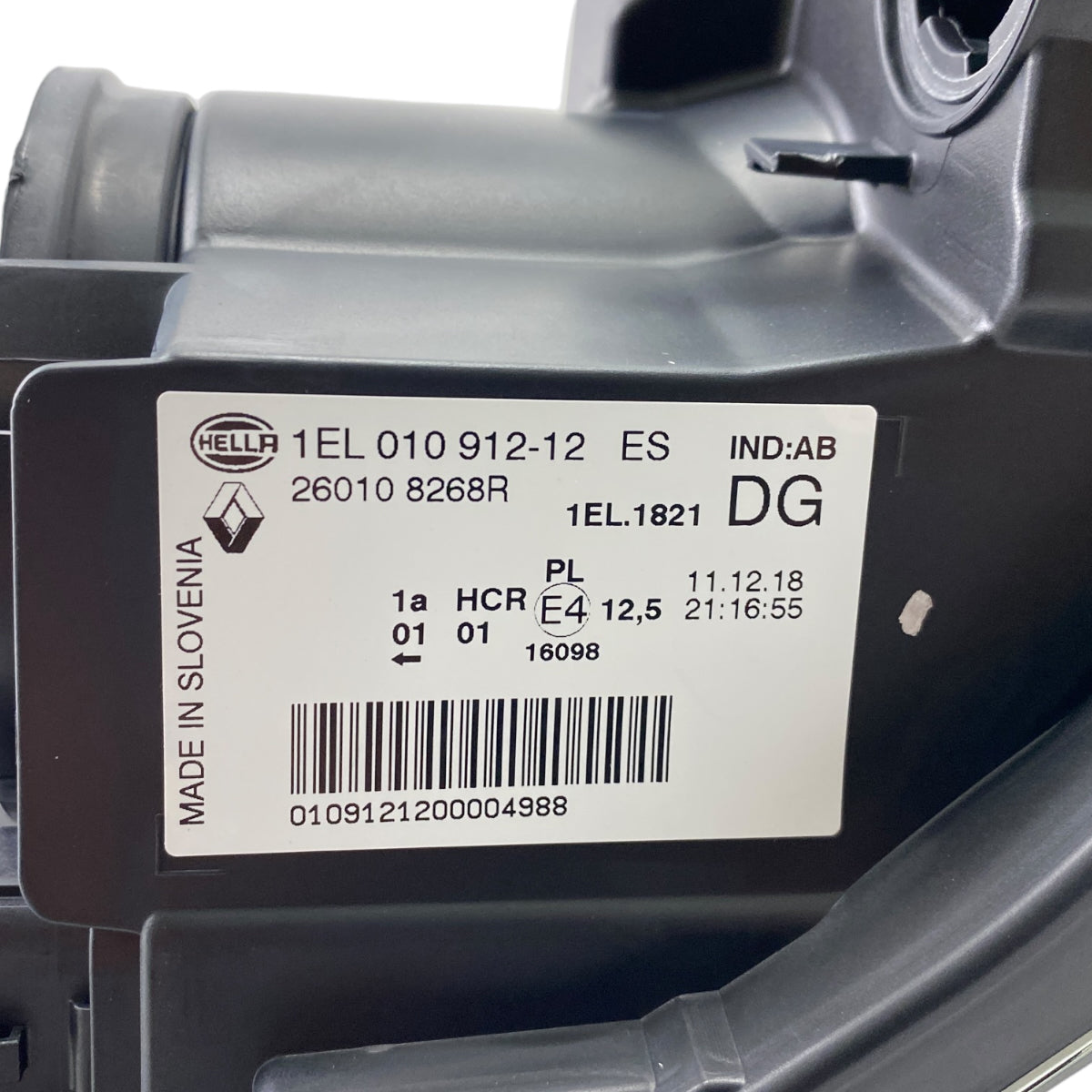 Pièce d'origine Phare avant droit pour Renault Zoe Z.E 260108268R