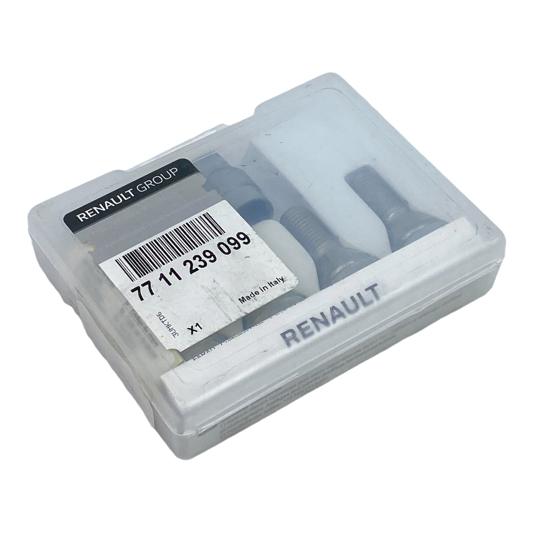 Pièce d'origine Écrous antivol de roue M12 x 1.5 pour Renault Dacia 7711239099