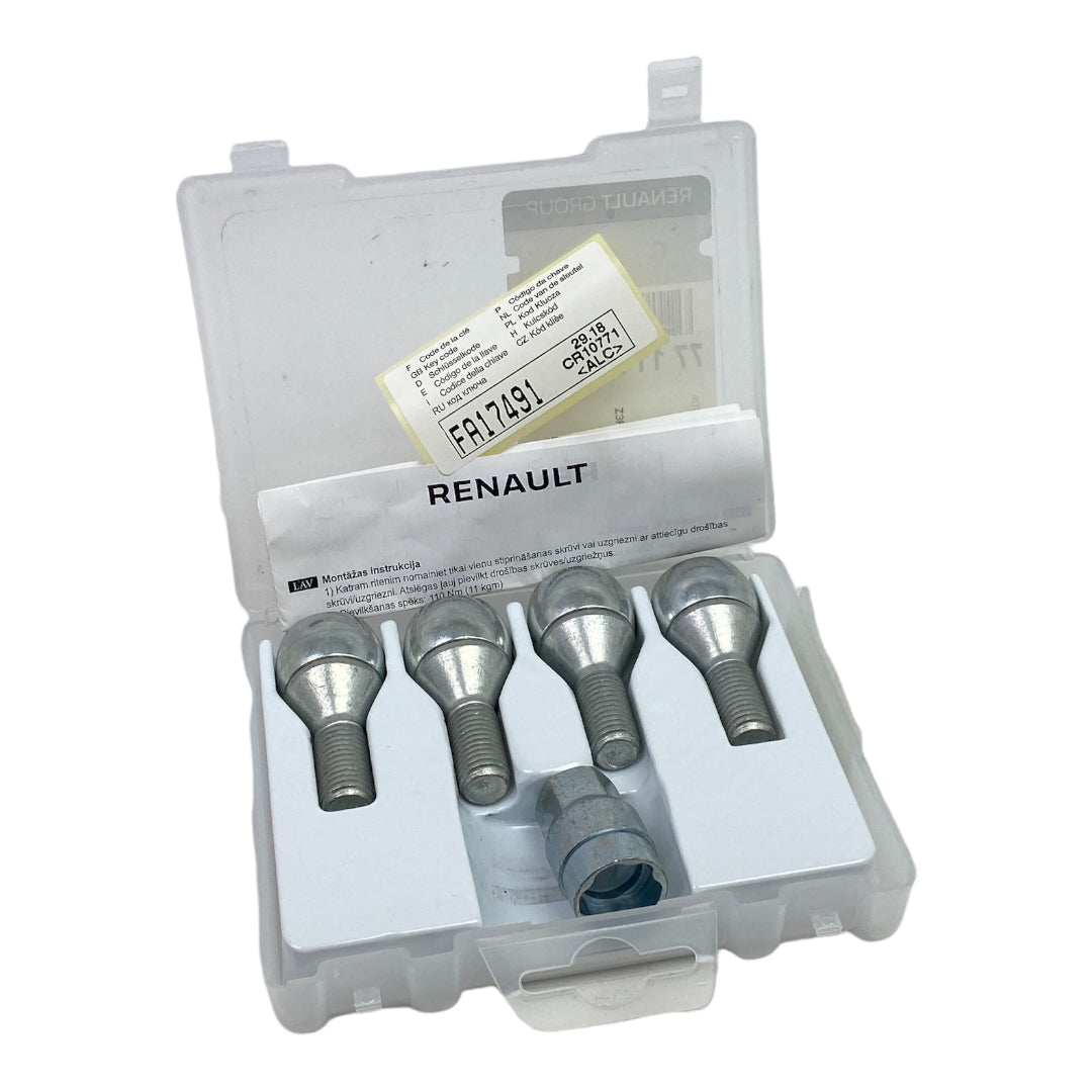 Pièce d'origine Écrous antivol de roue M12 x 1.5 pour Renault Dacia 7711239099