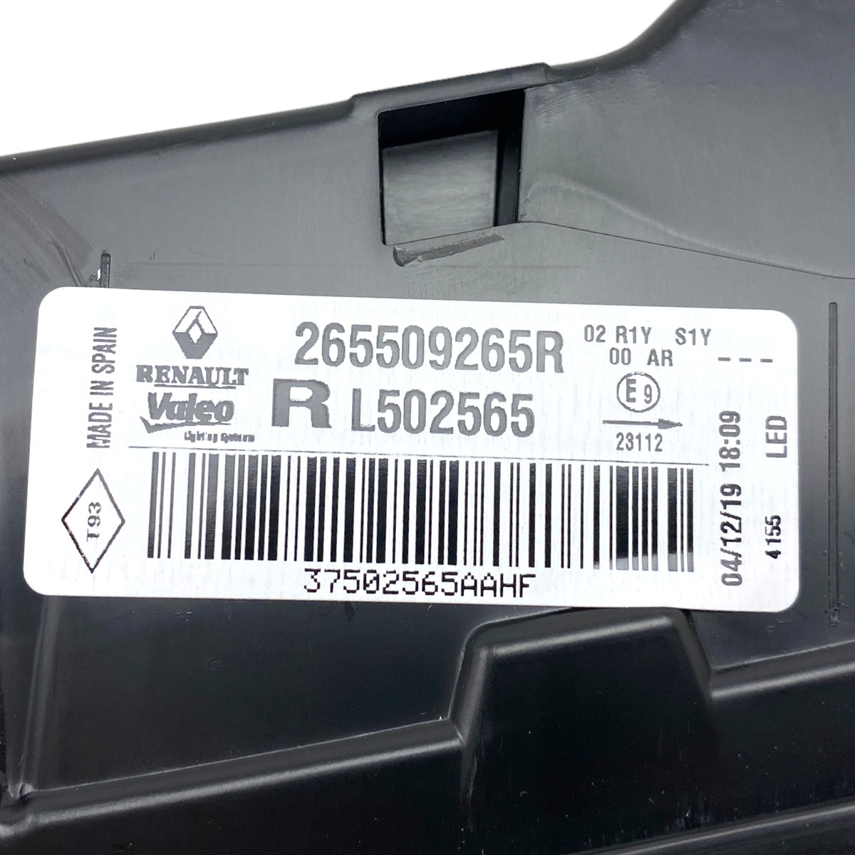 Pièce d'origine Feu arrière droit de hayon pour Renault Megane IV phase 2 Break 265509265R