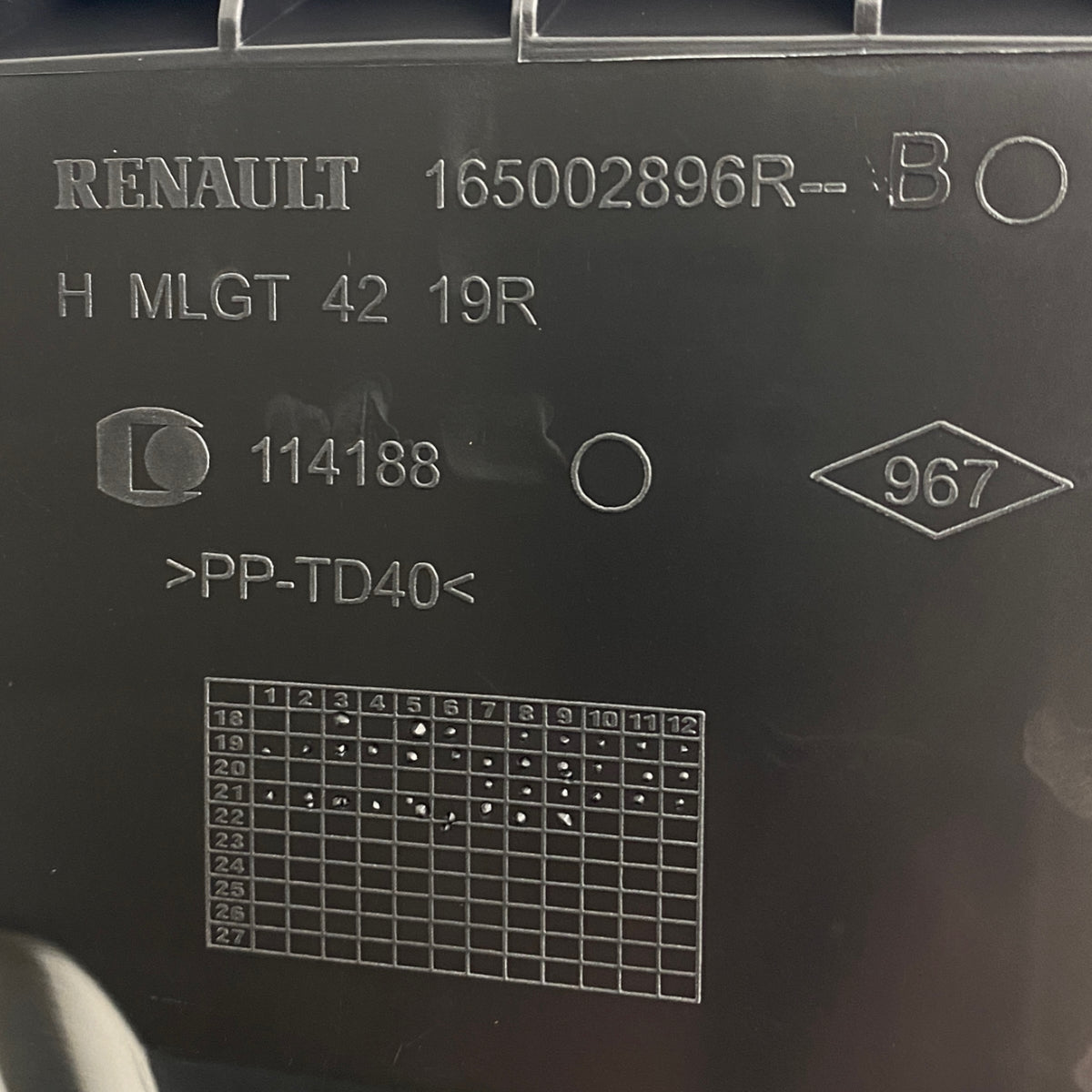 Pièce d'origine Boîtier de filtre à air pour Renault Kangoo III Clio V Captur II Arkana 165002896R
