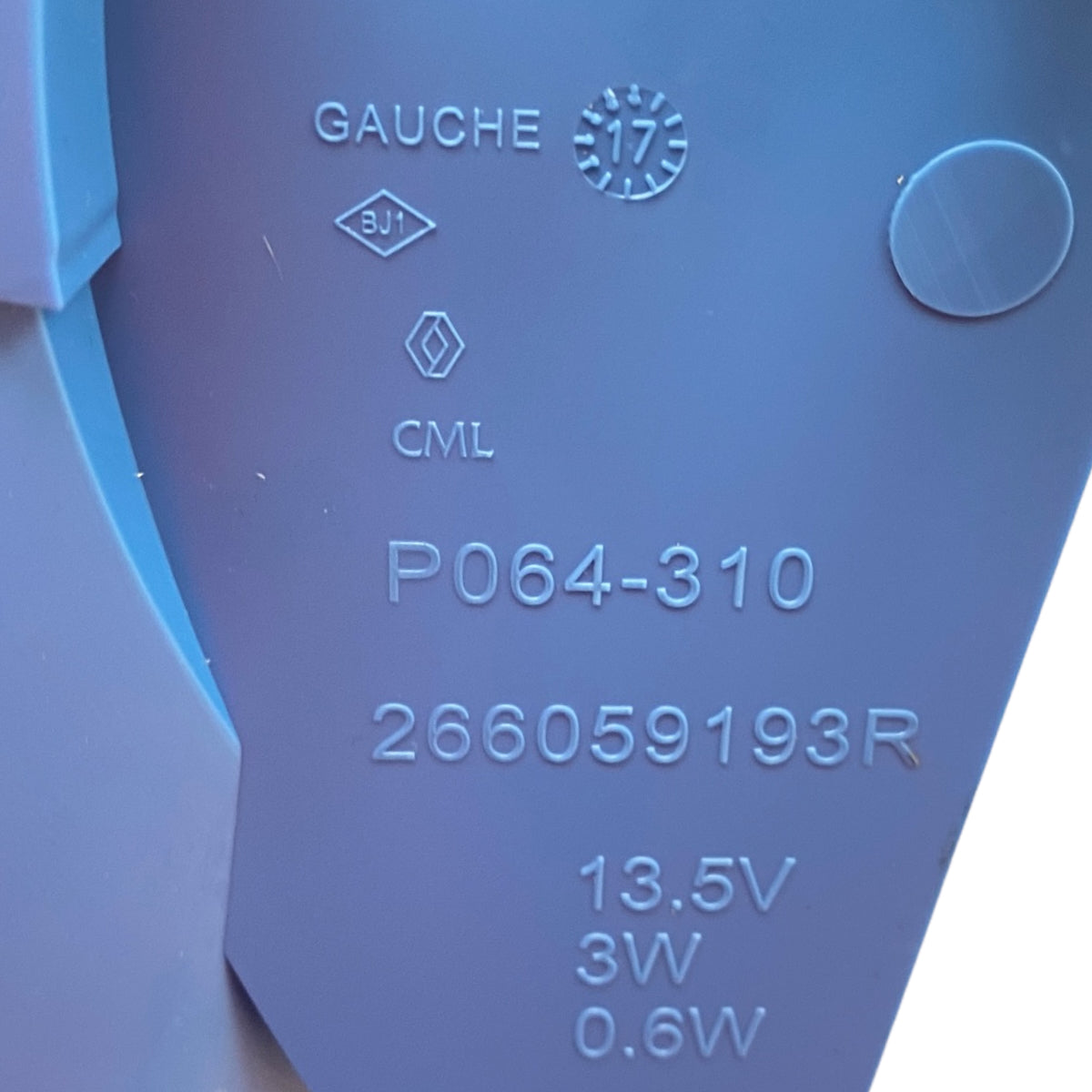 Pièce d'origine Feu de jour LED avant gauche pour Renault Zoe Z.E 266059193R