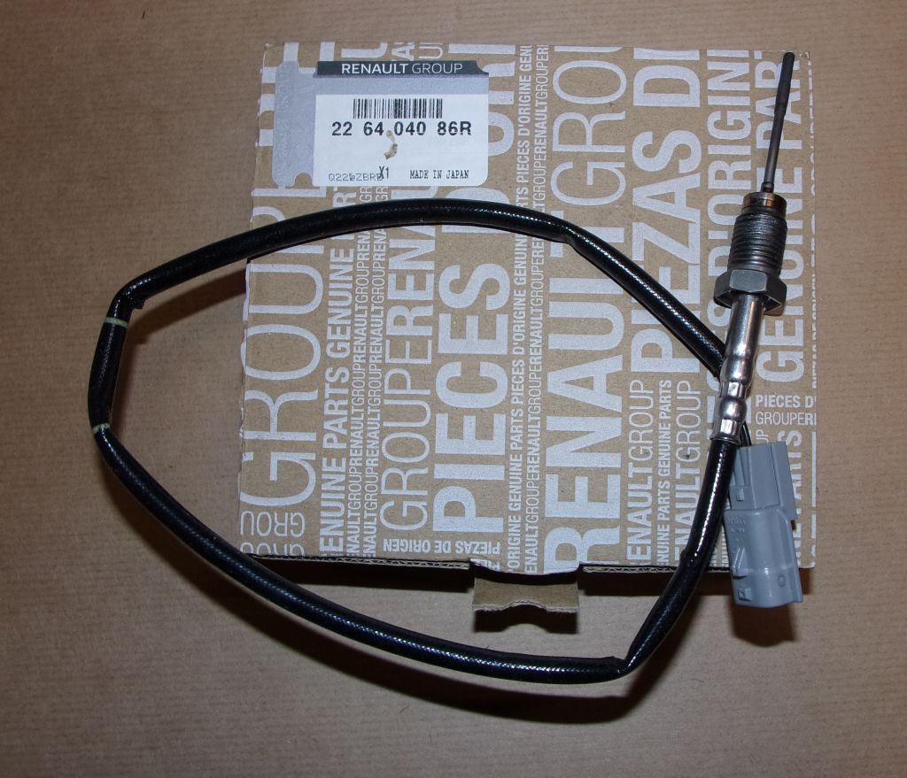 Sonde de température des gaz d’échappement d’origine Renault — 1.6DCI Mégane 16- — 226404086R — photographie de la pièce
