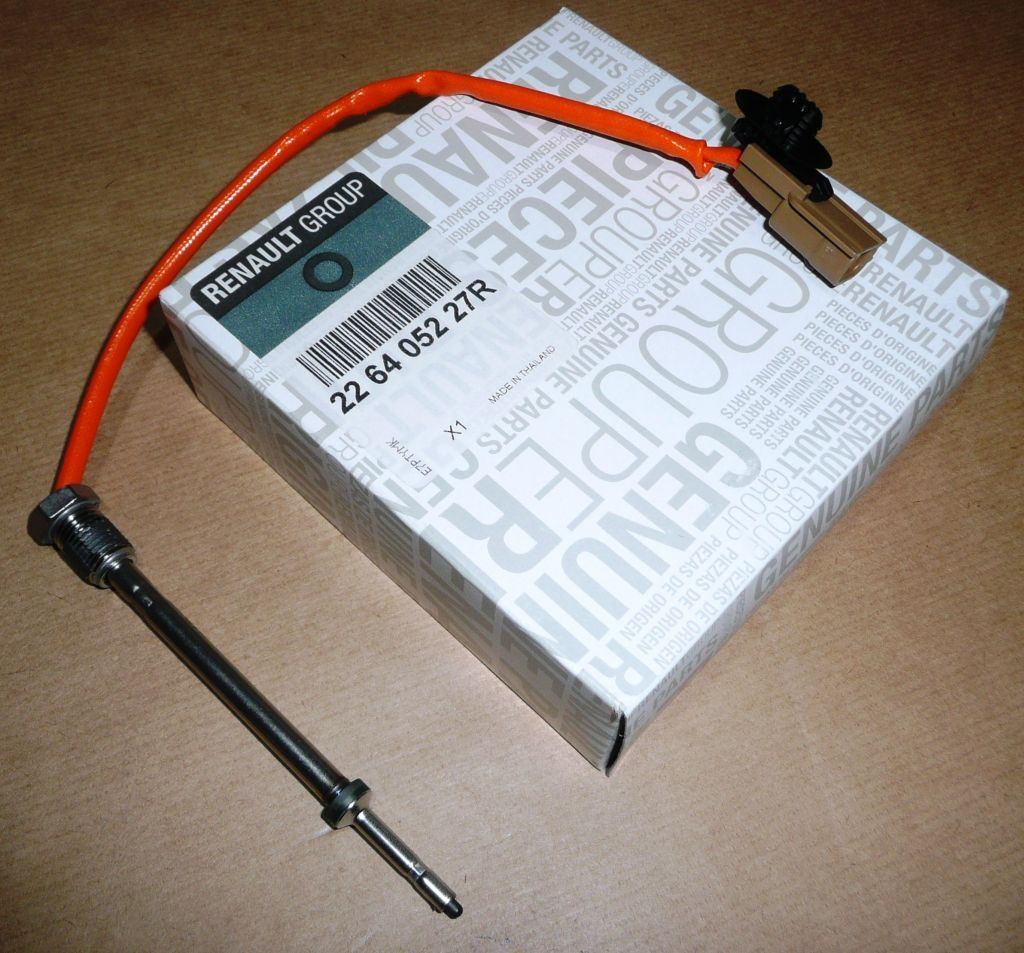 Sonde de température des gaz d’échappement d’origine Renault — 1.6DCI Mégane 08-43CM — 226405227R — photographie de la pièce