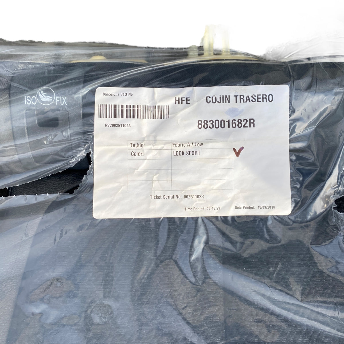 Pièce d'origine Sellerie de banquette arrière pour Renault Kadjar _MAR23165_