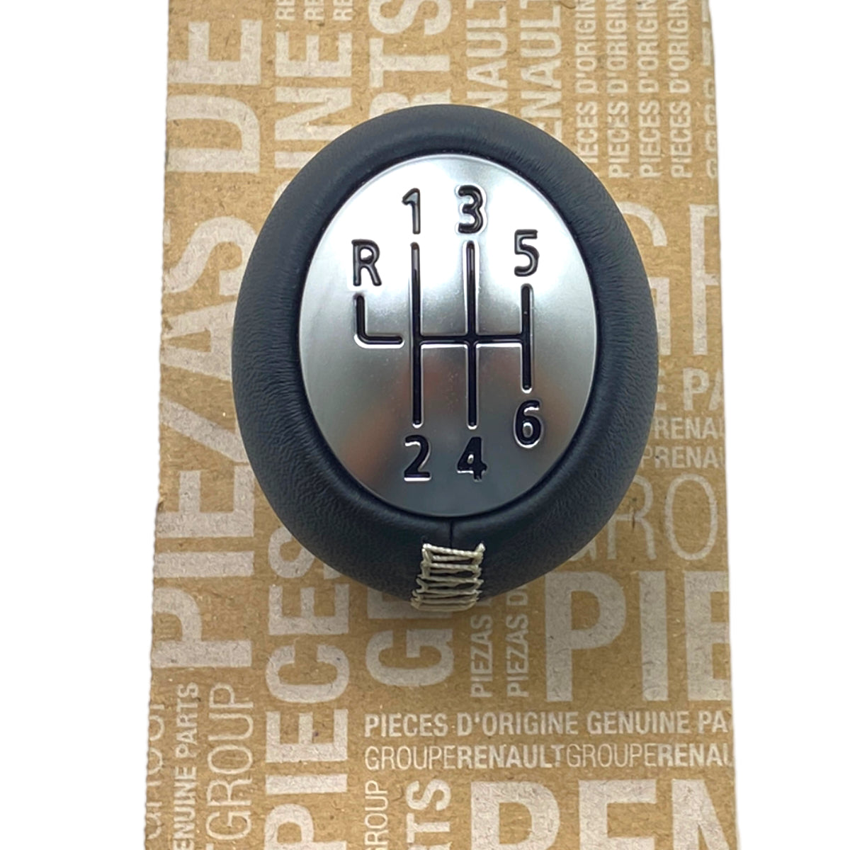 Pièce d'origine Pommeau de levier de vitesse cuir pour Renault Laguna II 8200050526