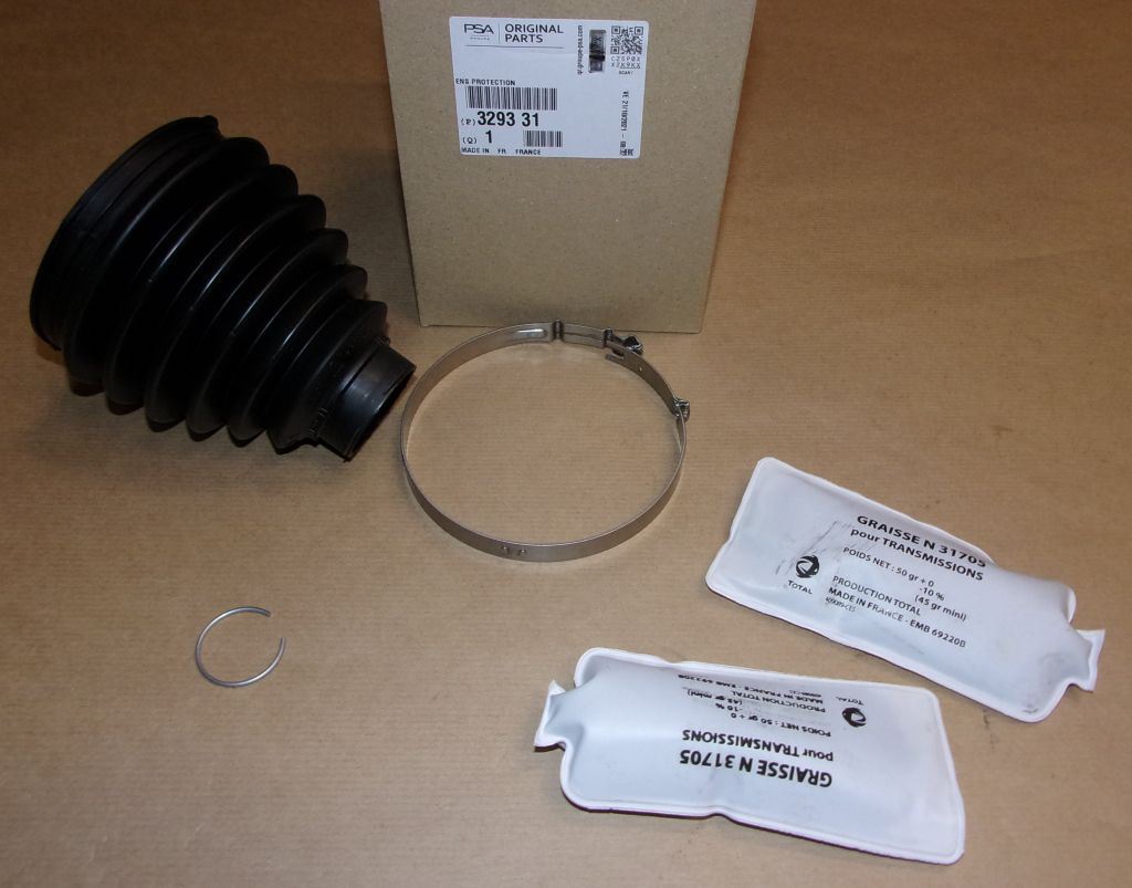 Soufflet de transmission d’origine PSA — Citroën / Peugeot extérieur 86X36.4 206/307 — 329331 — photographie de la pièce