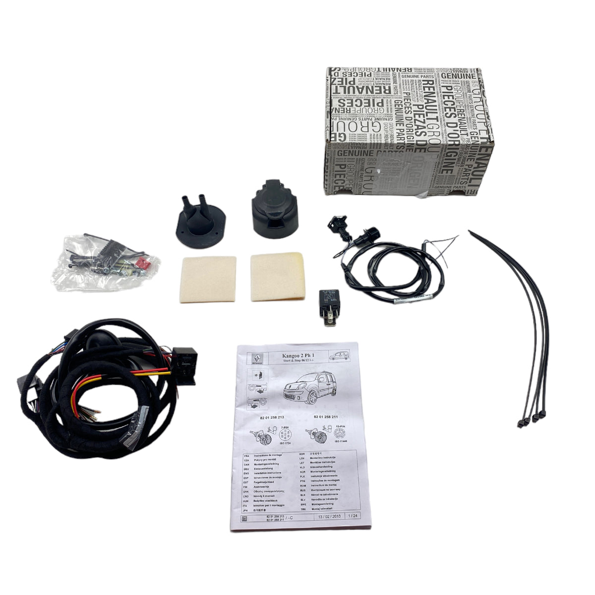 Pièce d'origine Faisceau d'attelage 13 broches pour Renault Kangoo 8201258211