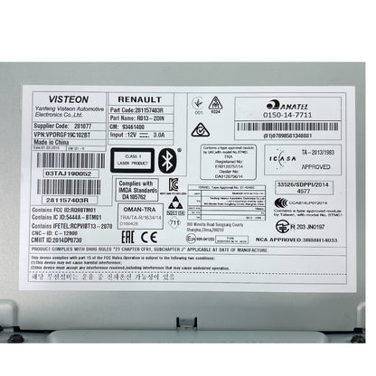 Pièce d'origine Autoradio R013 2DIN pour Renault Trafic III 281157403R