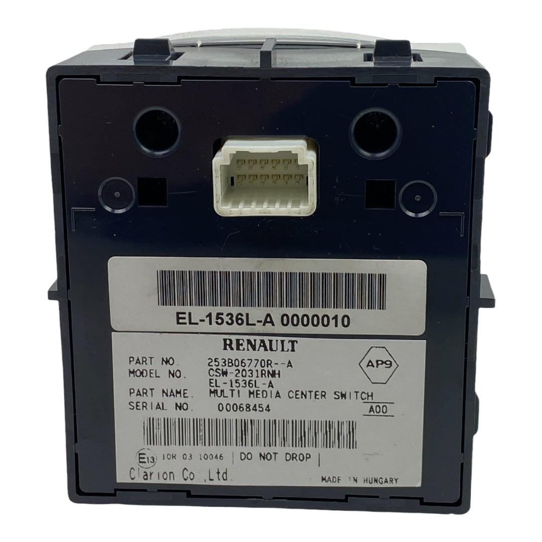 Pièce d'origine Panneau de commande de console centrale pour Renault Laguna III Megane III Scenic III 253B06770R