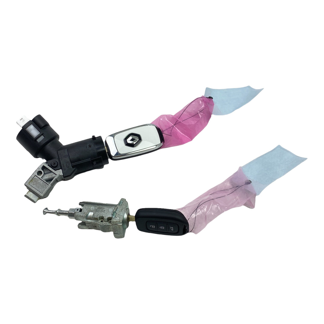 Pièce d'origine Barillet de contact avec jeu de serrures et 2 clés pour Renault Clio V Scenic IV 806010593R