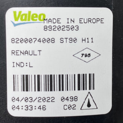 Pièce d'origine Feu antibrouillard Valeo pour Renault 8200074008