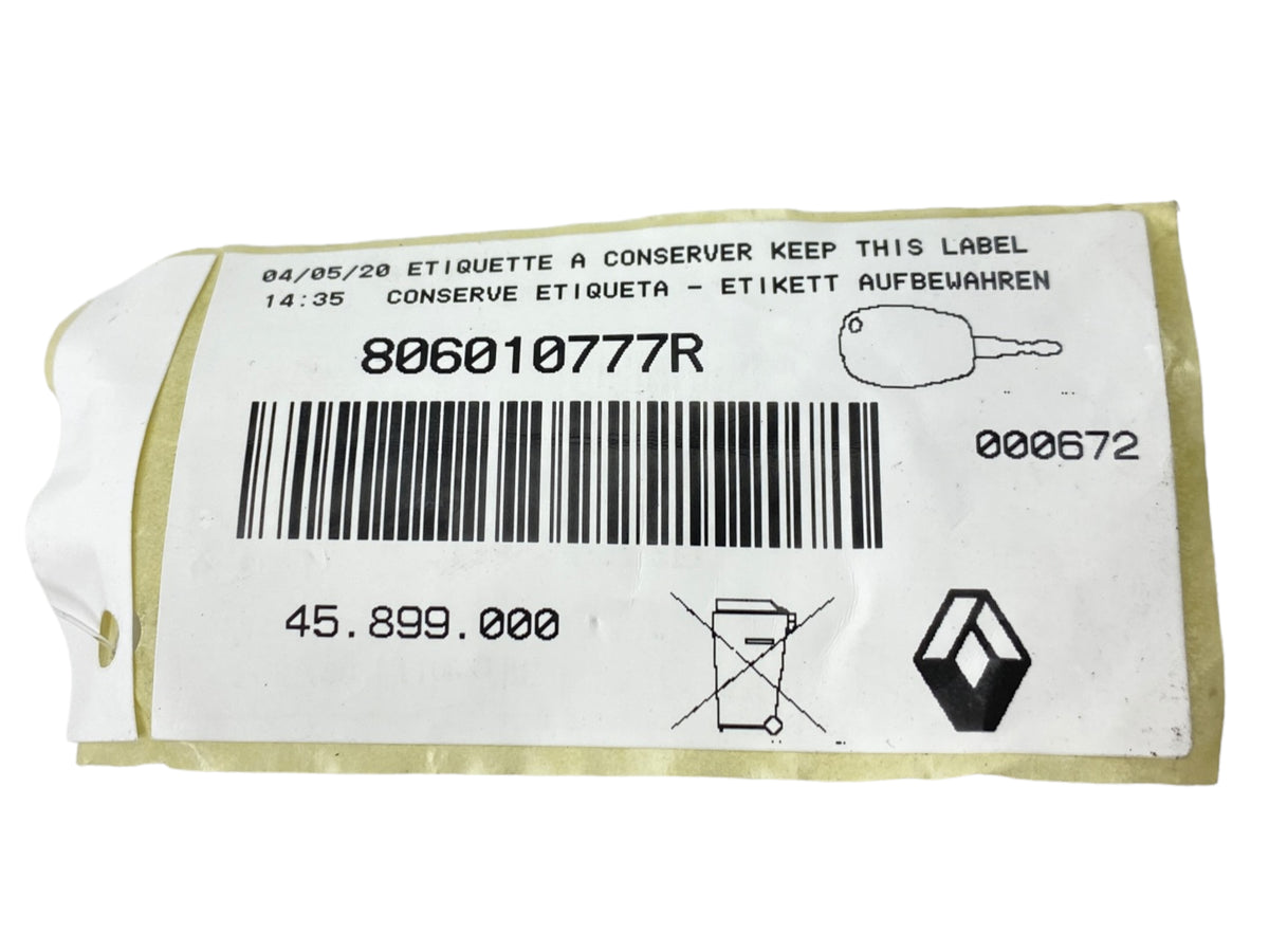Pièce d'origine Neiman pour Renault 806010777R