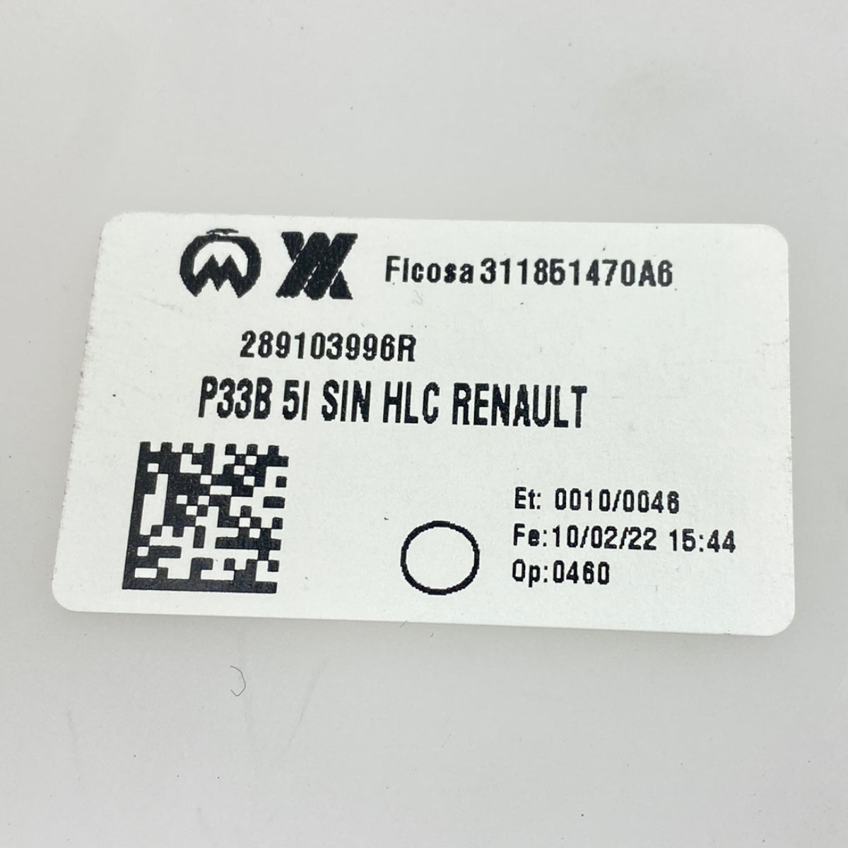 Pièce d'origine Réservoir de lave-glace avec pompe pour Renault Austral Rafale 289103996R