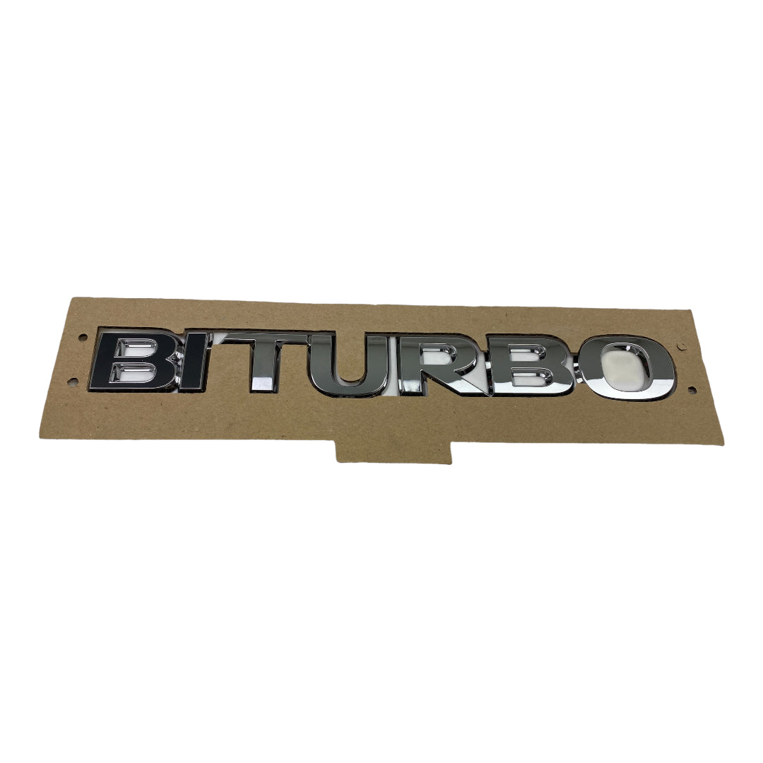 Pièce d'origine Emblème Logo Biturbo noir pour Opel Vivaro B S122012