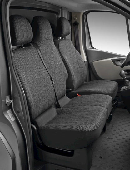Pièce d'origine Housses de siège grises pour Renault Trafic III 8201409819