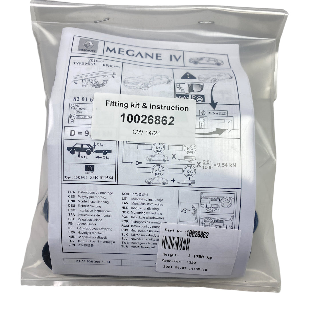 Pièce d'origine Attelage pour Renault Megane IV Sedan 8201636365