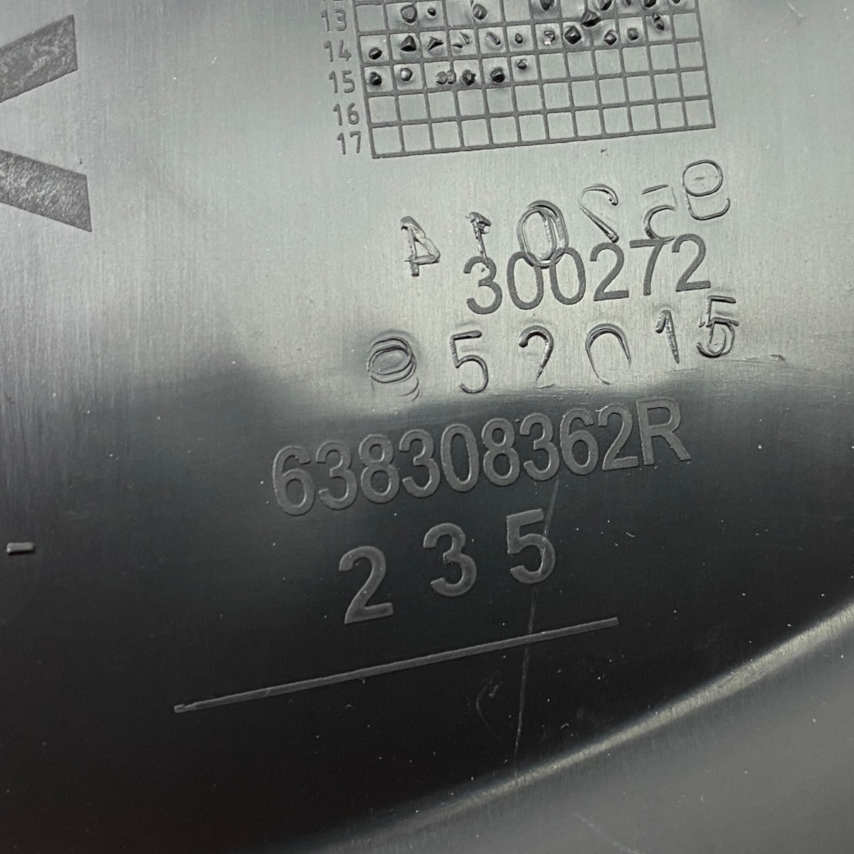 Pièce d'origine Protection moteur droite pour Dacia Sandero II Logan II 638308362R