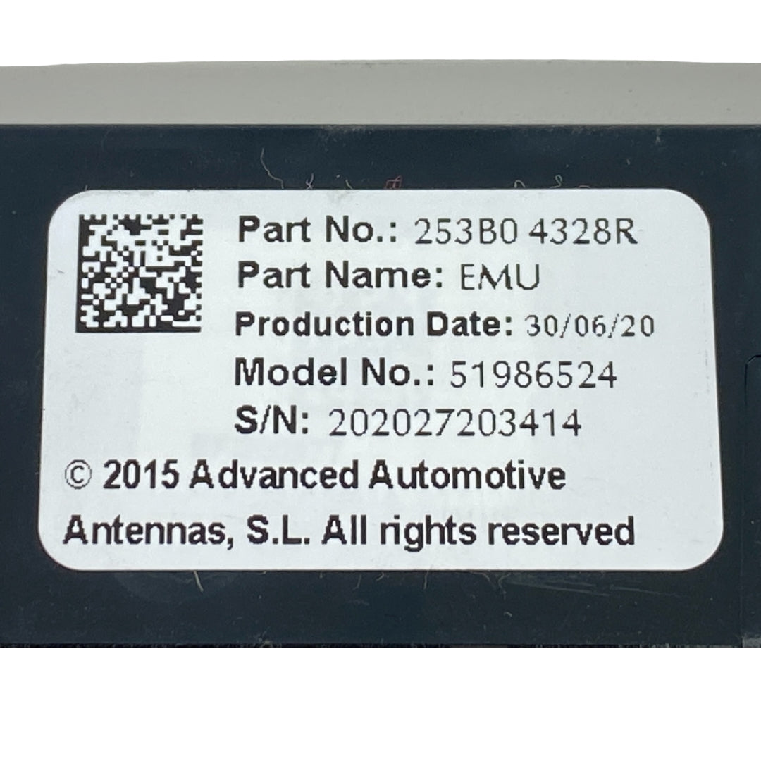 Pièce d'origine Bouton SOS pour Renault Nissan Dacia 253B04328R