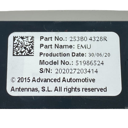 Pièce d'origine Bouton SOS pour Renault Nissan Dacia 253B04328R
