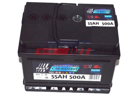 BATTERIE - 55AH 500A 242X175X190 P+.