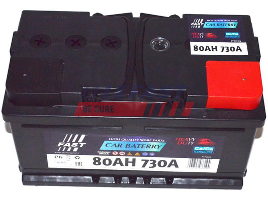 BATTERIE - 80AH 730A 315X175X175 P+.