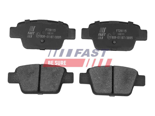 PLAQUETTES DE FREIN FIAT STILO 01> ARRIÈRE SANS CAPTEUR.