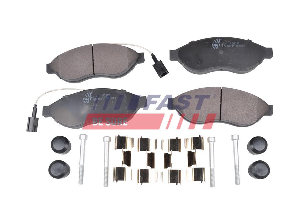 PLAQUETTES DE FREIN FIAT DUCATO 06> AVANT 2-CAPTEURS 12/15/17Q LIGHT.