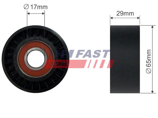 TENDEUR DE COURROIE TRAPÉZOÏDALE À NERVURES FIAT DOBLO 00> POULIE RENVOI 1.9 JTD.