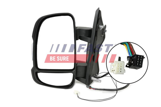 RETROVISEUR EXTÉRIEUR FIAT DUCATO 06>/ 14> ÉLECTRIQUE COURT GAUCHE CHAUFFÉ+CAPTEUR 8 PIN + 2 PIN.