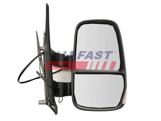 RETROVISEUR EXTÉRIEUR  IVECO DAILY 06> ÉLECTRIQUE COURT DROIT CHAUFFÉ+ANTENNE 7 PIN + 2 PIN + 1 PIN 11>.