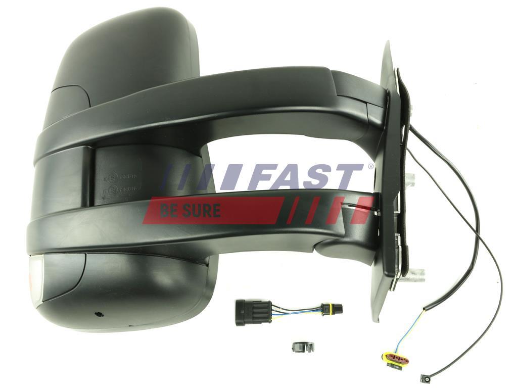 RETROVISEUR EXTÉRIEUR  IVECO DAILY 06> MANUEL LONG  DROIT CHAUFFÉ+ANTENNE 4 PIN + 2 PIN + 1 PIN 11>.
