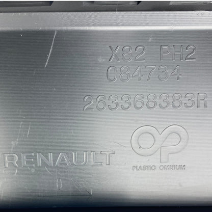 Pièce d'origine Grille de pare-chocs avec baguette décorative avant gauche pour Renault Trafic III Lift IV 263368383R