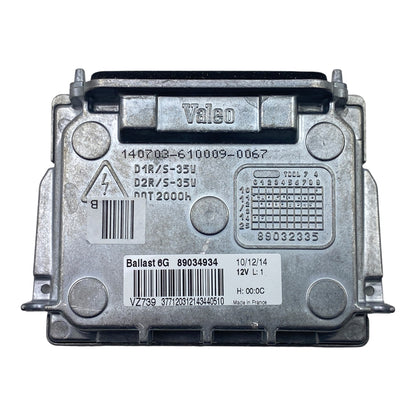 Pièce d'origine Ballast de phare xénon Valeo Verlarc 89034934