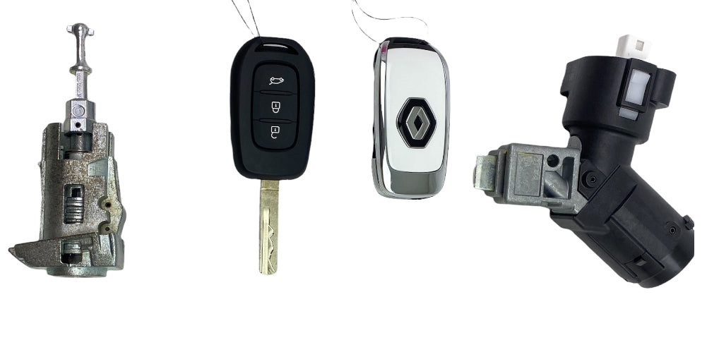Pièce d'origine Barillet de contact avec jeu de serrures et 2 clés pour Renault Clio V Scenic IV 806010593R