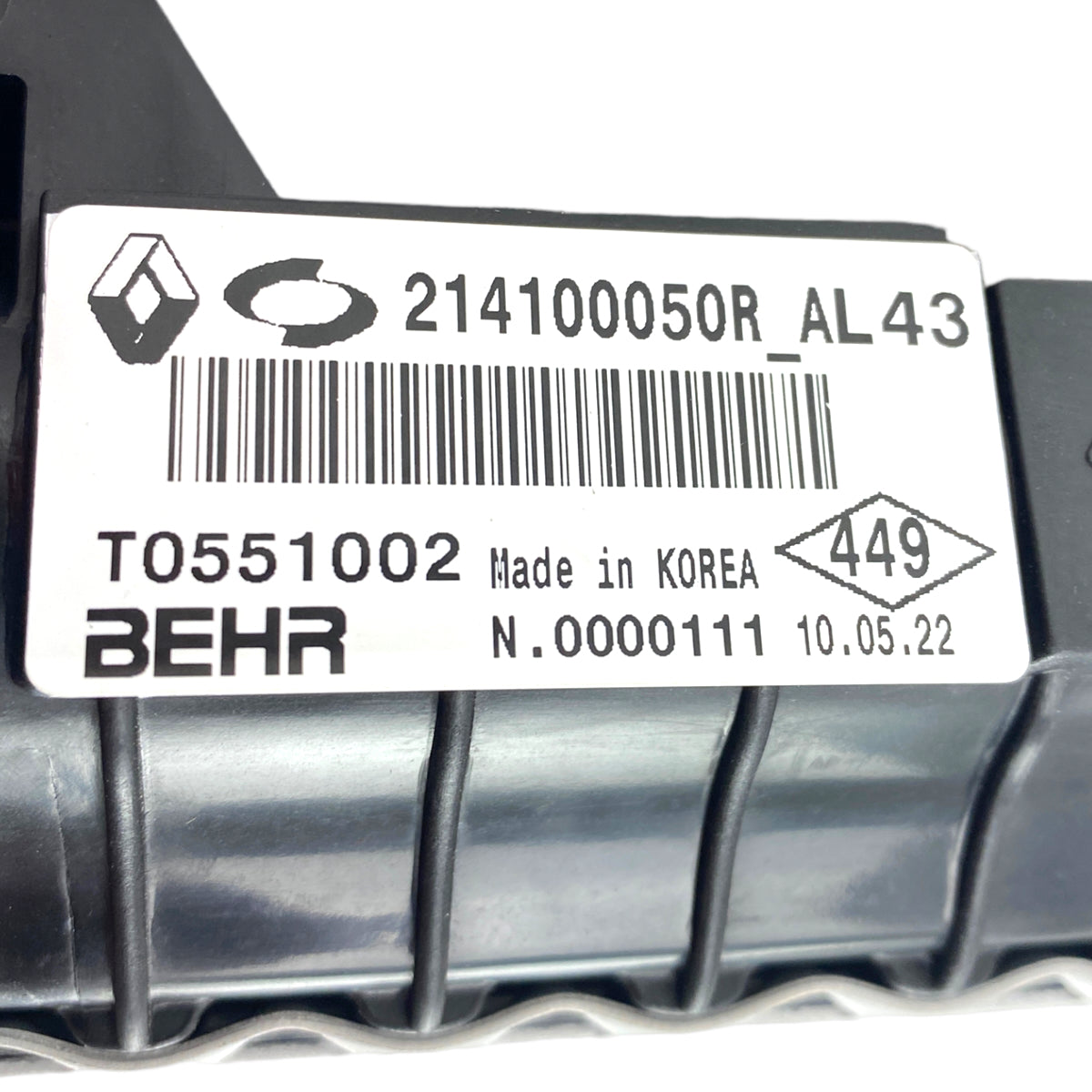 Pièce d'origine Radiateur moteur pour Renault 214100050R