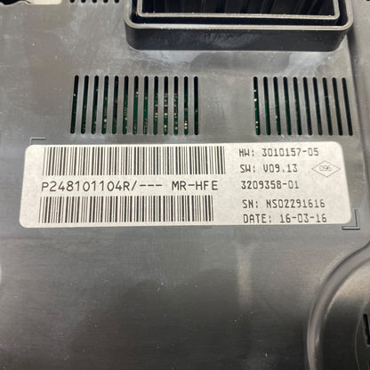 Pièce d'origine Combiné d'instruments compteur pour Renault Kadjar 248101104R