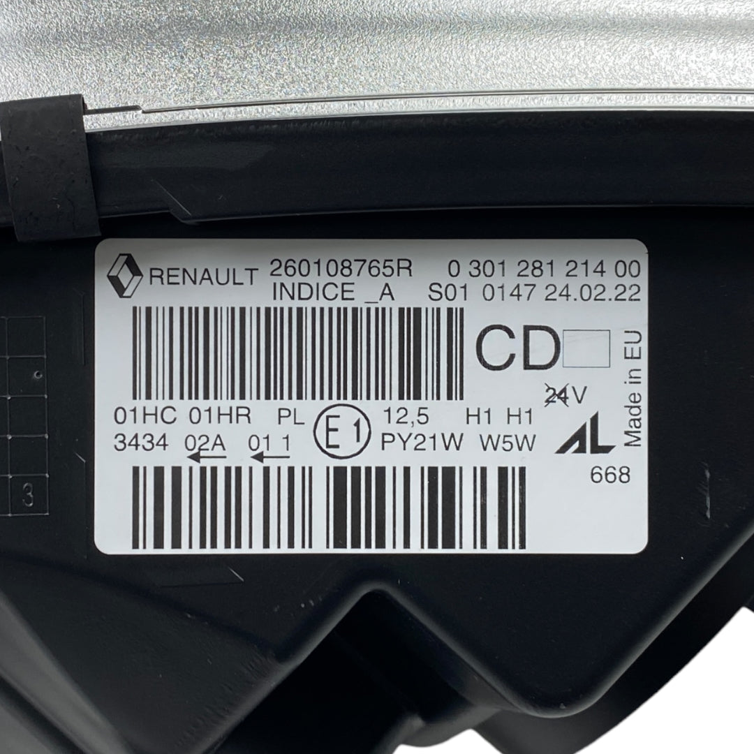 Pièce d'origine Phare avant droit pour Renault Captur I 260108765R