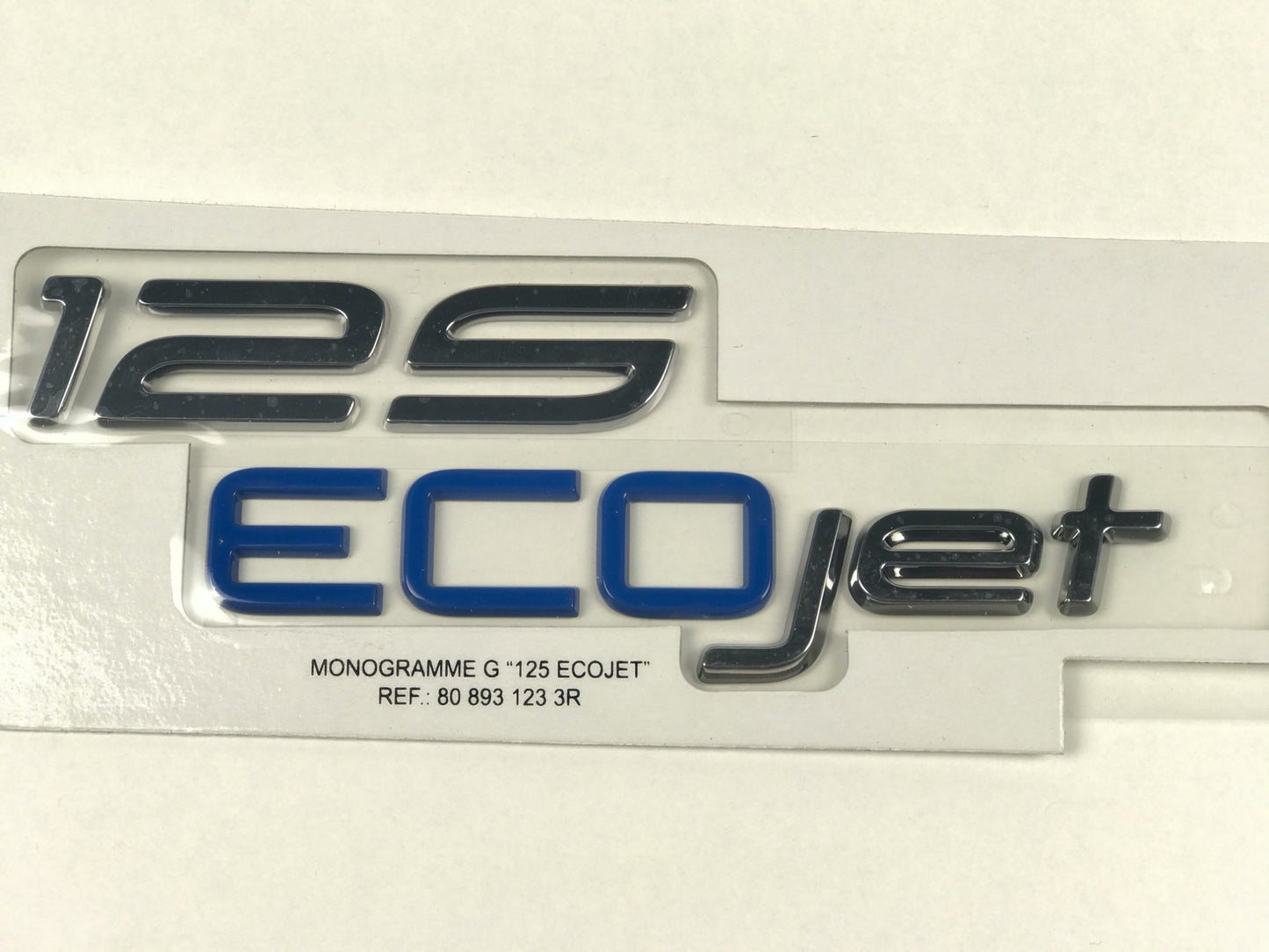 Pièce d'origine emblème logo 125 ECO jet gauche pour Fiat Talento 808931233R