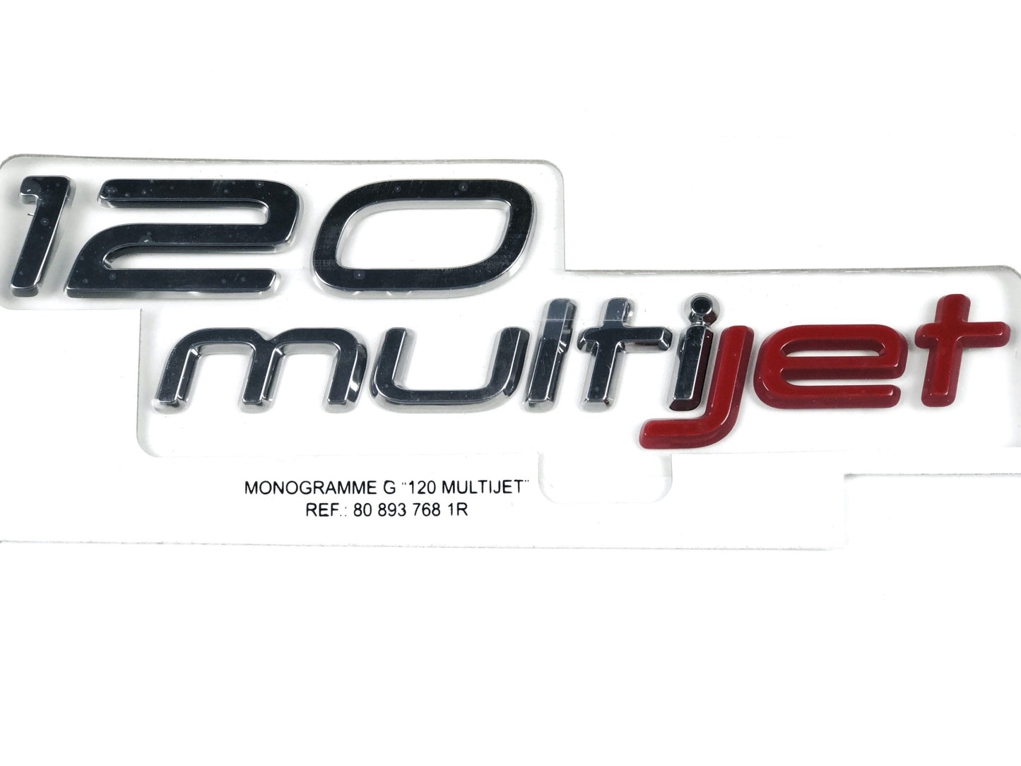 Pièce d'origine emblème logo 120 MultiJet gauche pour Fiat Talento 808937681R