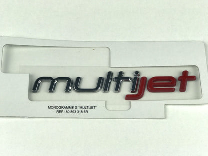 Pièce d'origine emblème logo MultiJet gauche pour Fiat Talento 808933186R