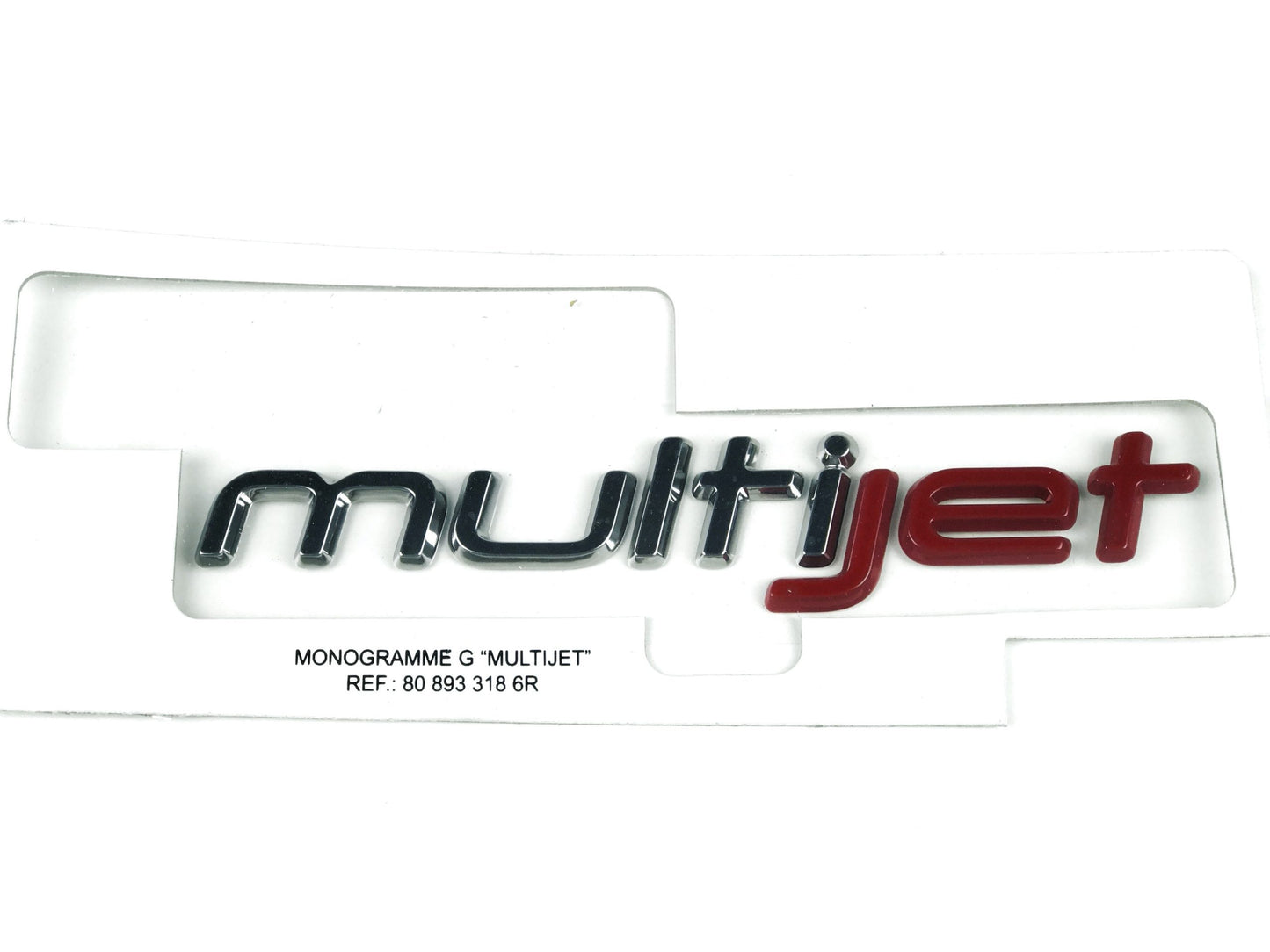 Pièce d'origine emblème logo MultiJet gauche pour Fiat Talento 808933186R
