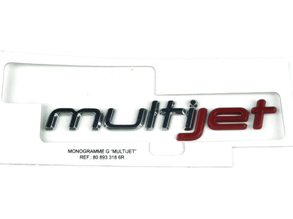 Pièce d'origine emblème logo MultiJet gauche pour Fiat Talento 808933186R