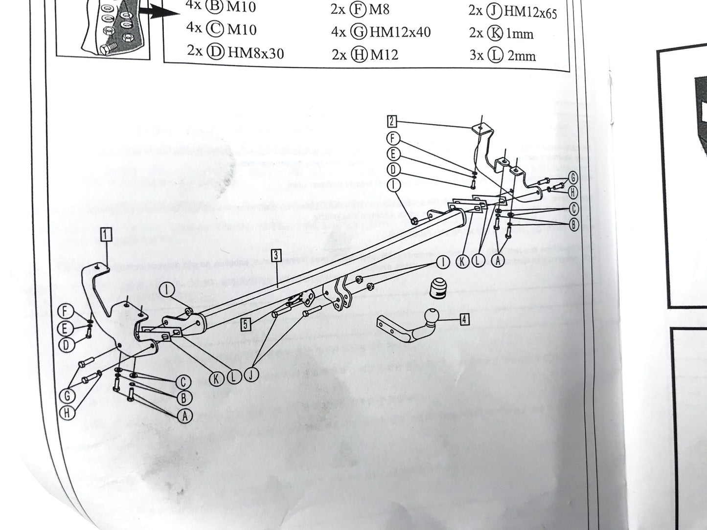 Pièce d'origine attelage Bosal pour Renault Kangoo II 8201339174
