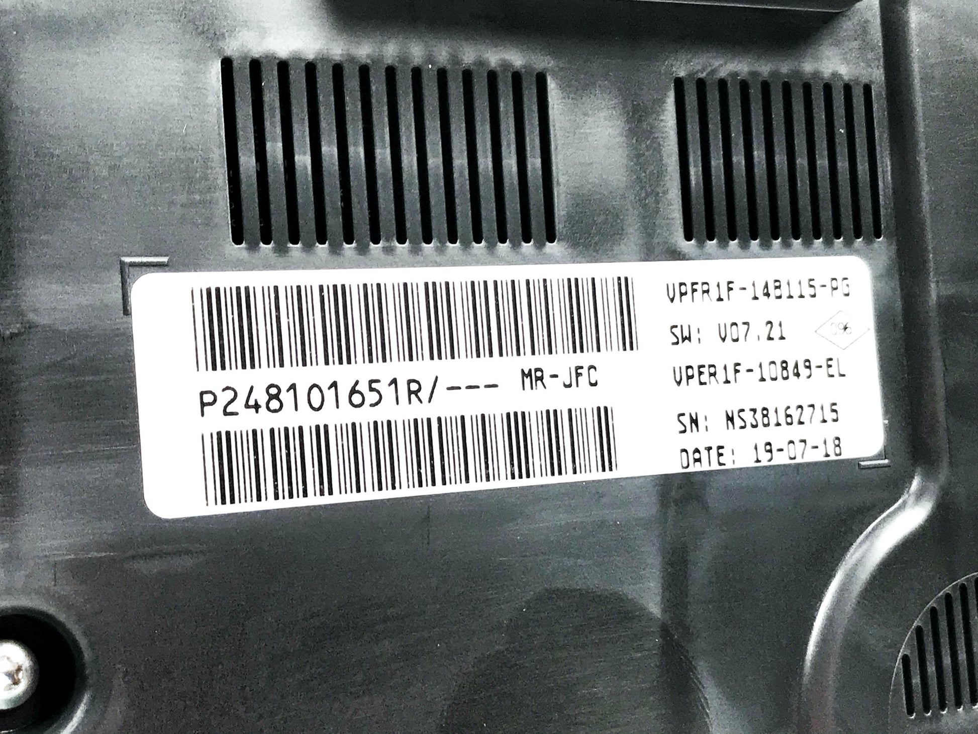Pièce d'origine Combiné d'instruments LCD compteur pour Renault Espace V 248101651R 248104781R.
