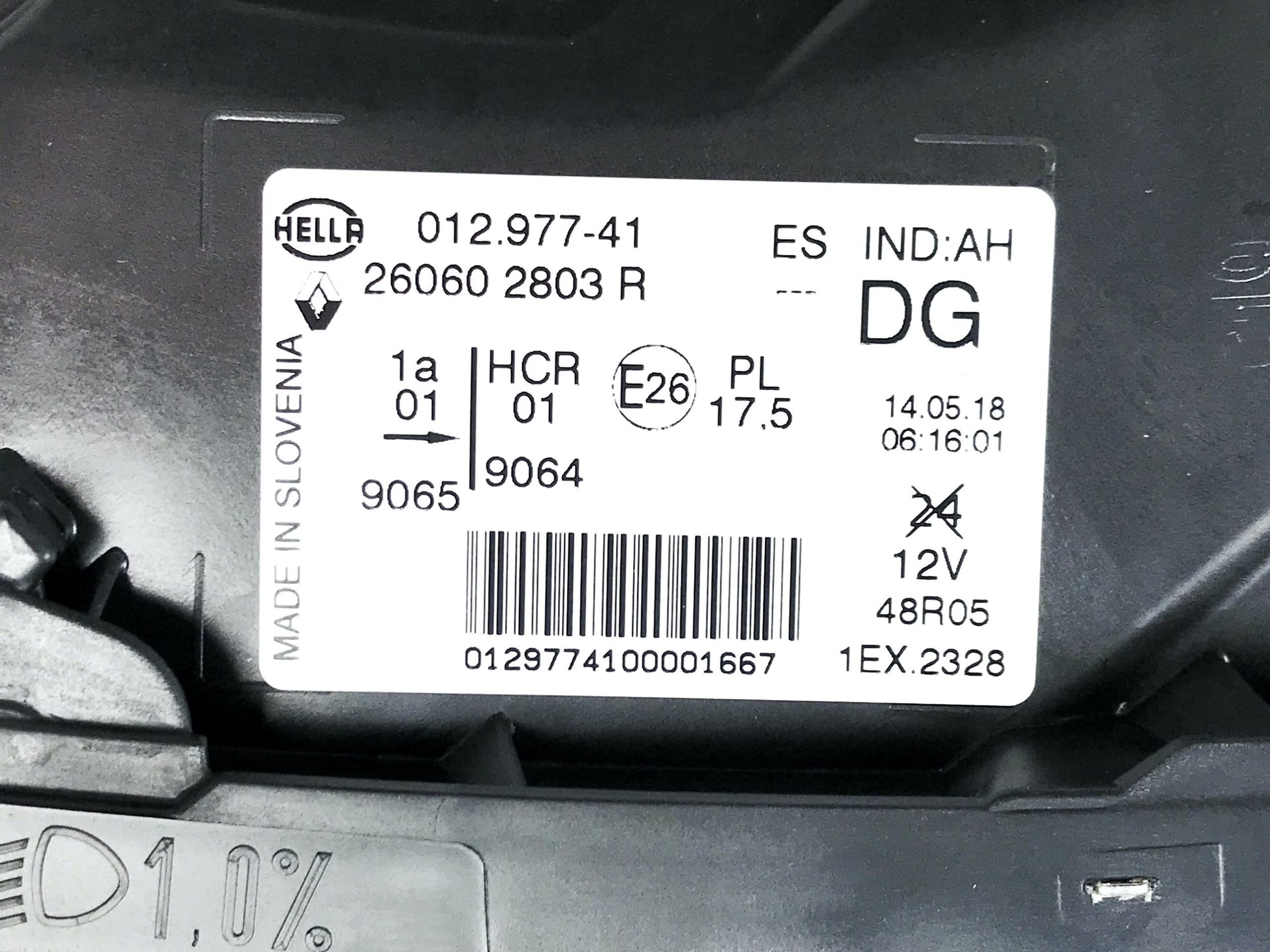 Pièce d'origine Phare gauche pour Renault Captur II 260602803R.