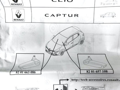 Pièce d'origine Accoudoir central pour conduite à gauche pour Renault Clio III Captur 877005068R