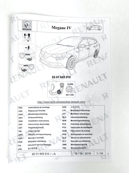 Pièce d'origine Faisceau d'attelage pour Renault Megane IV Break 241679057R.