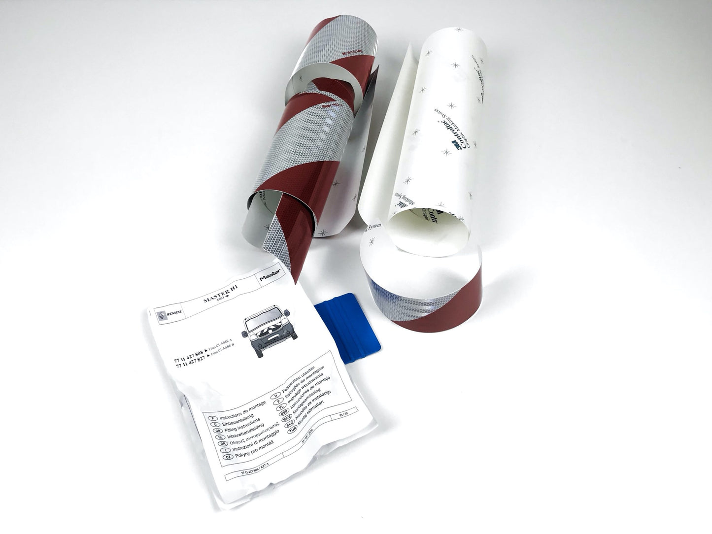 Pièce d'origine Autocollant d'avertissement réfléchissant 3M pour Renault Master 8200728898.