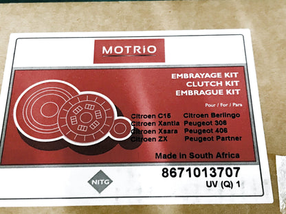 Pièce d'origine Kit d'embrayage LUK pour Citroën Berlingo 620308009.